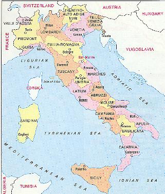 See a map of Italy here, genova-port.